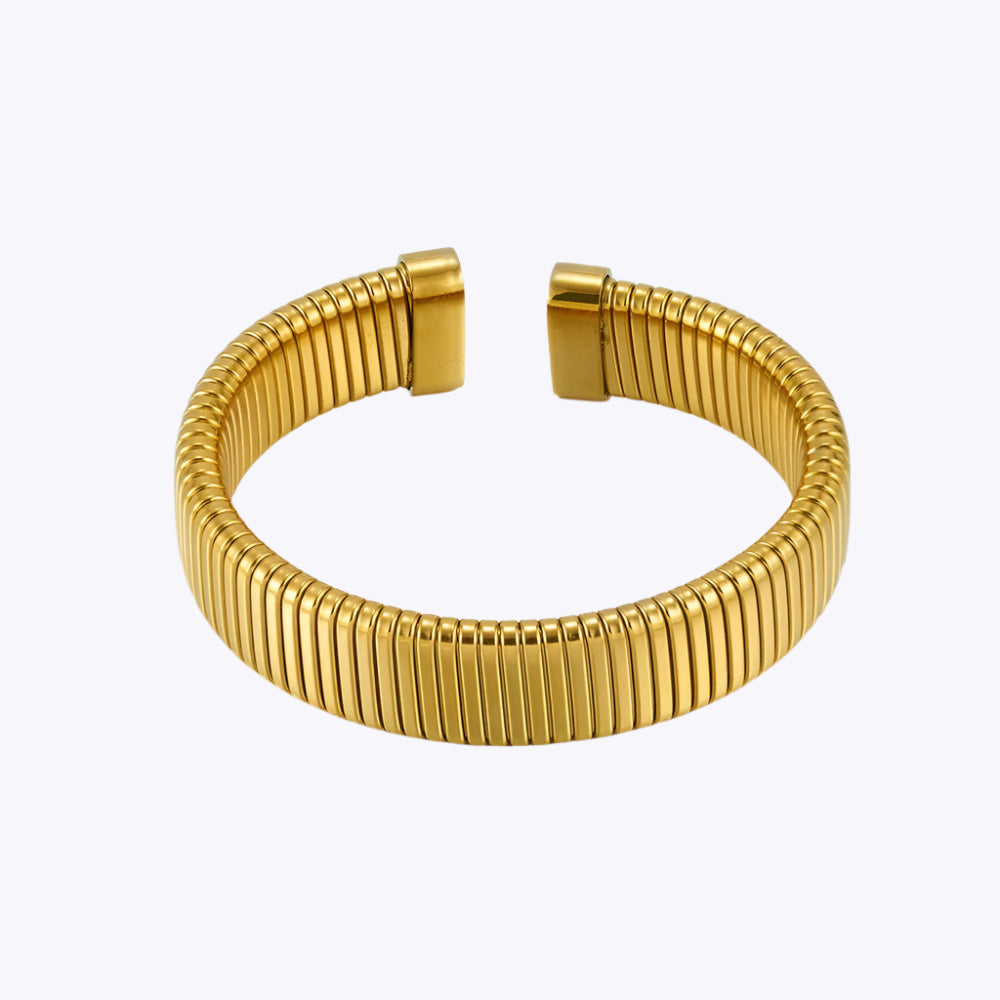 Textured Elastic Cuff Bracelet