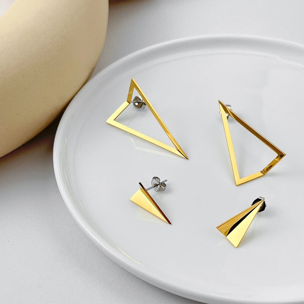 Triangle Geometric Earrings