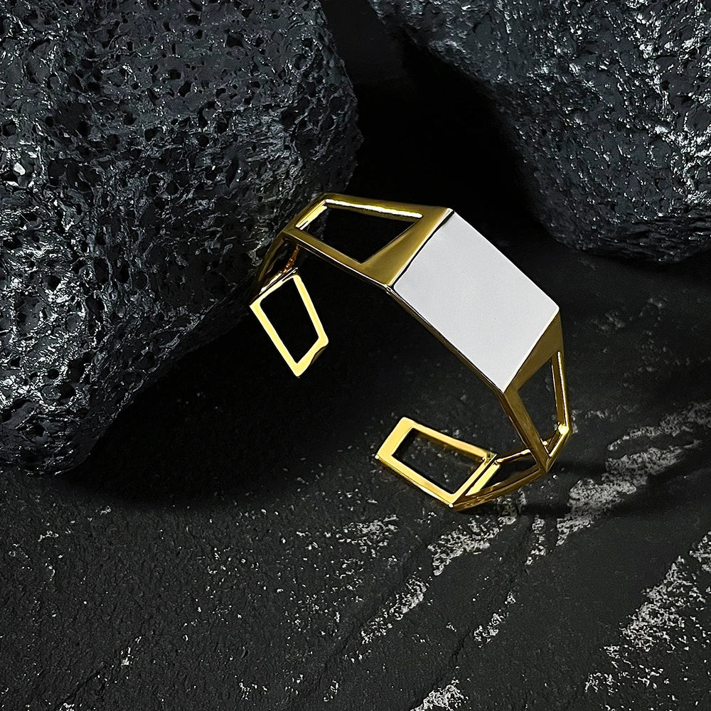 Open Base Geometric Bracelet