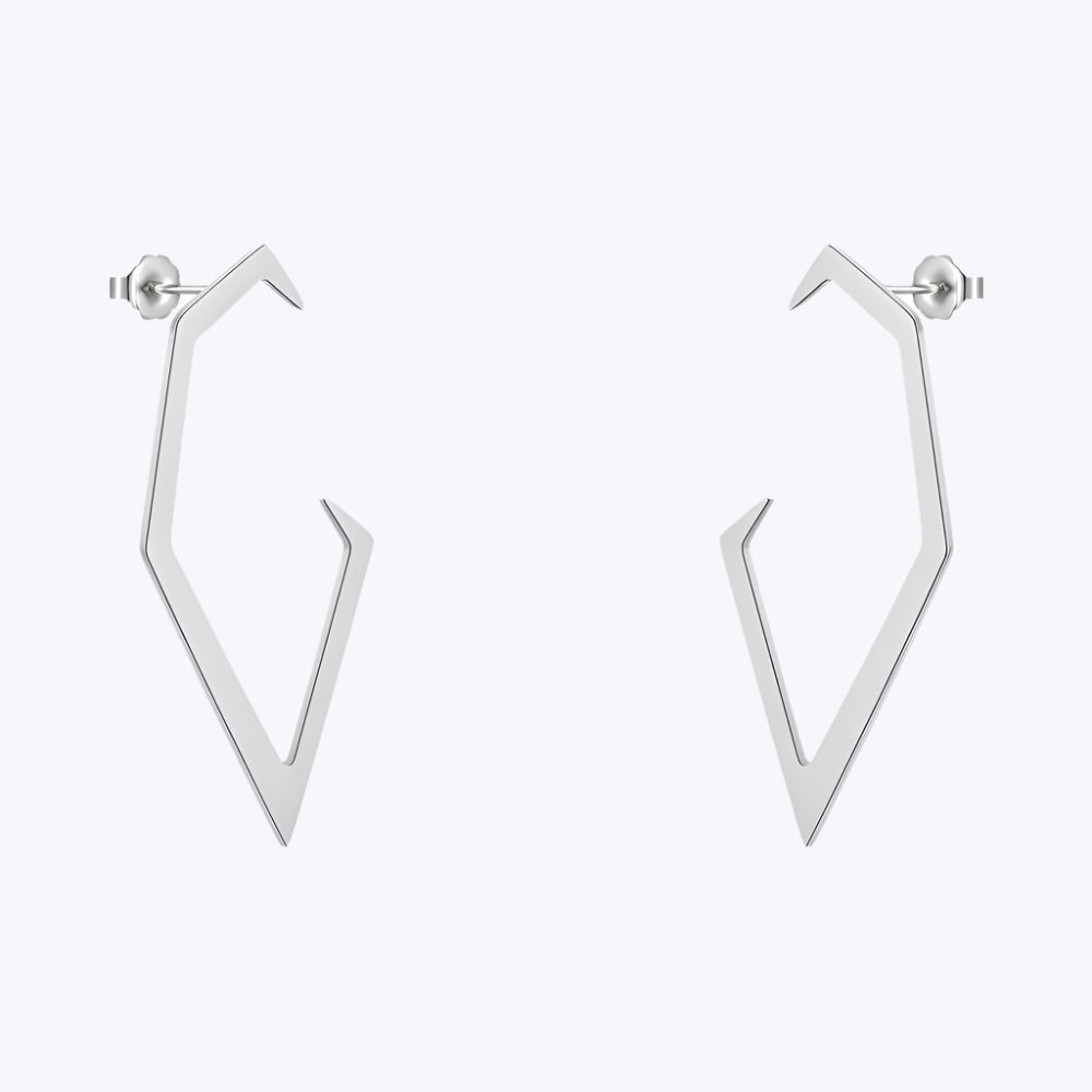 Lace Hook Geometric Earrings