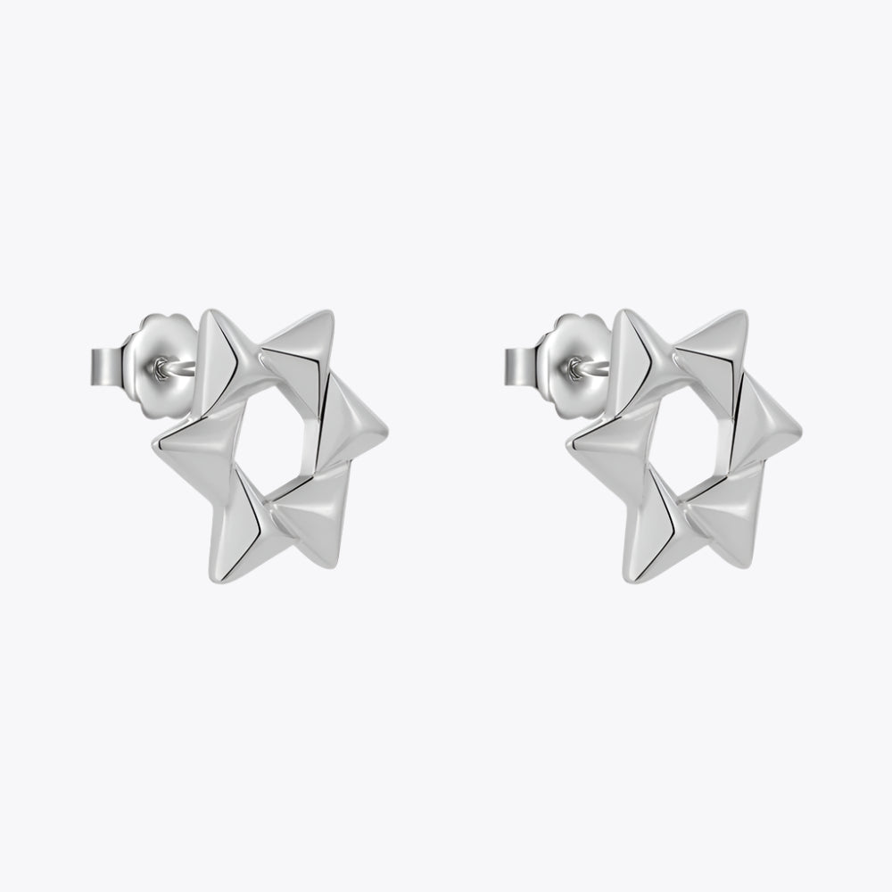 Snowflake Star Stud Earring