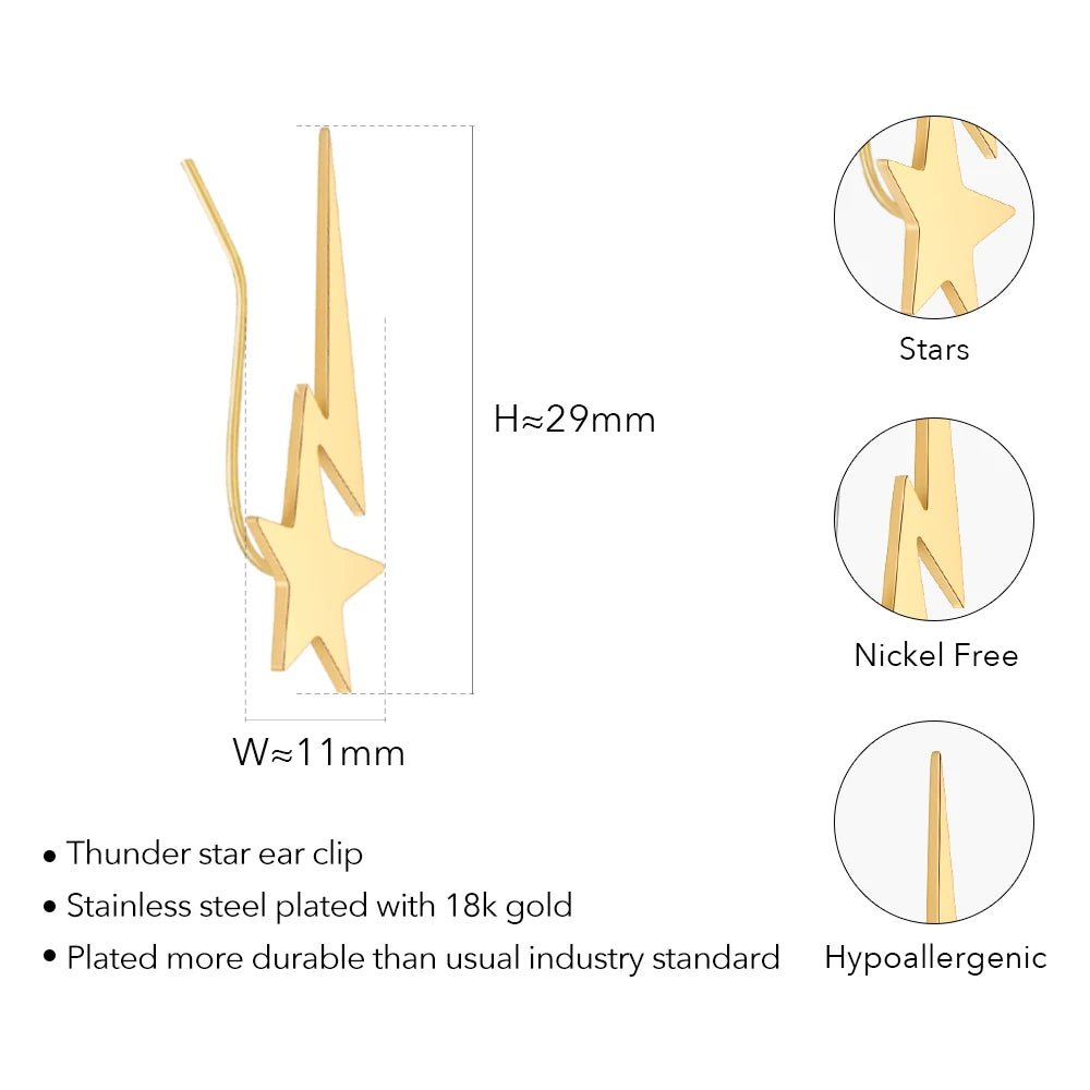 Dragon Thunder Star Earrings