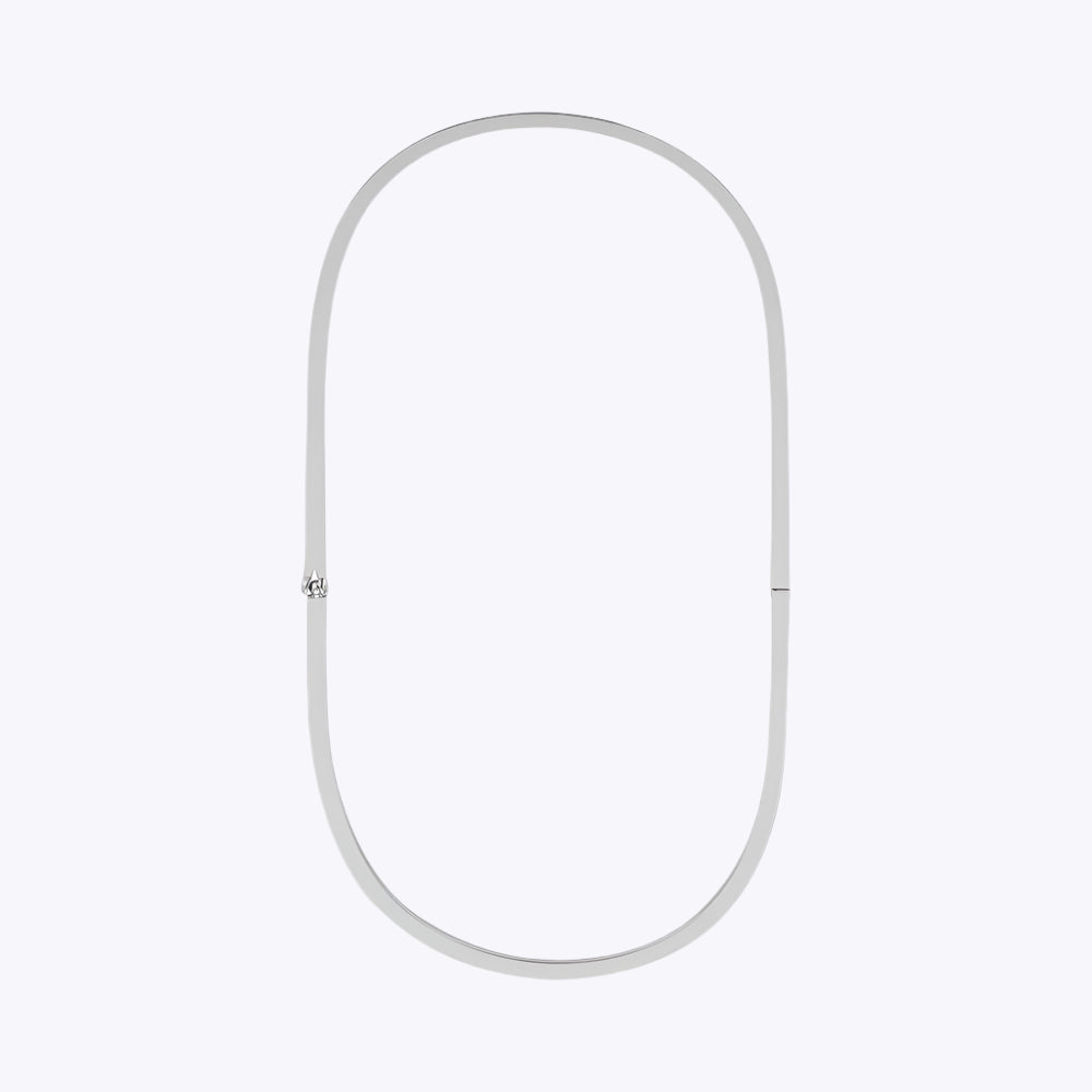 Oval Choker Geometric Necklace