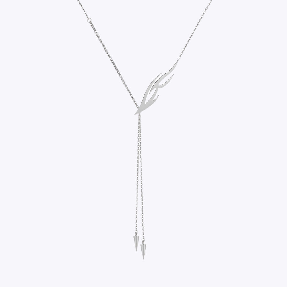 Fire Drop Punk Necklace