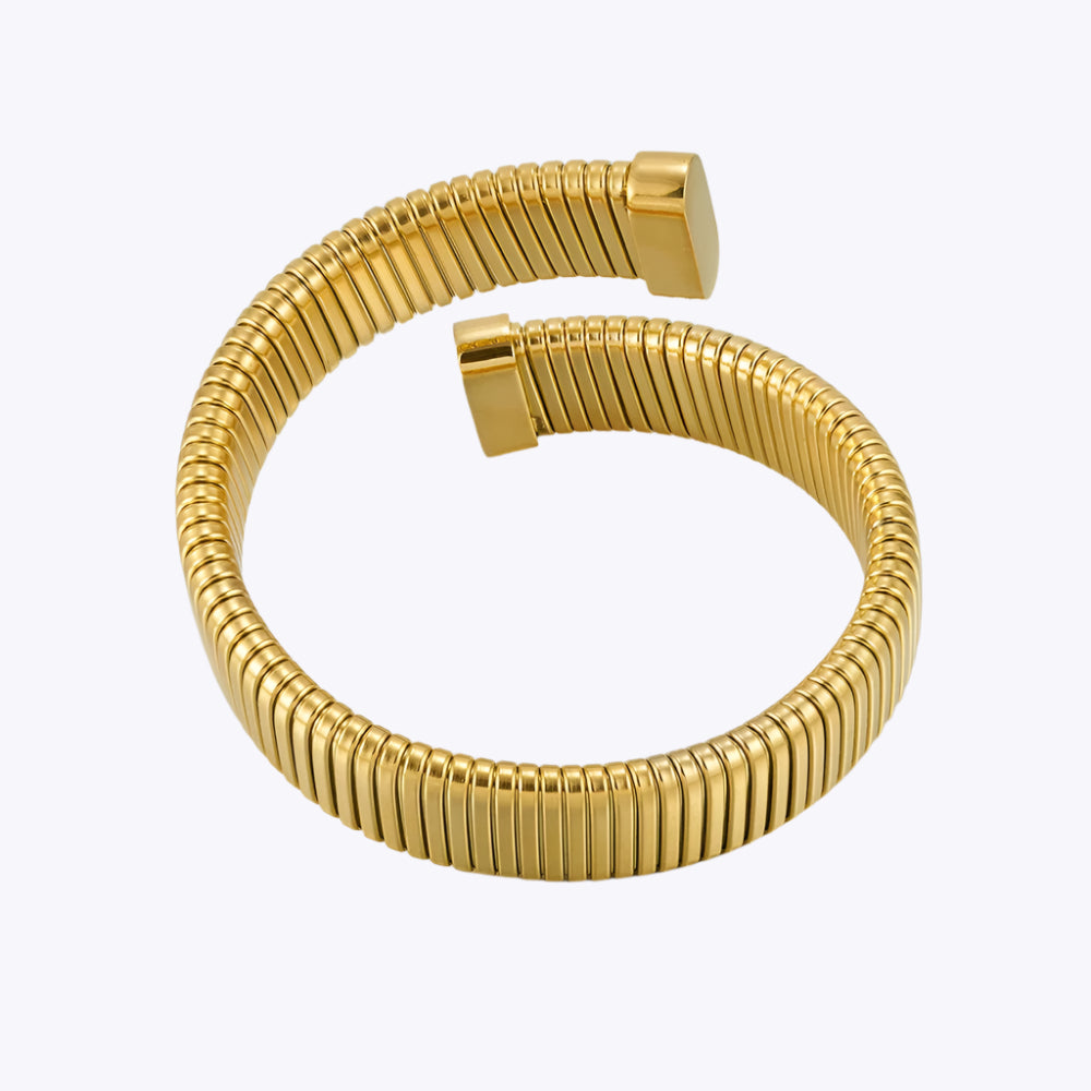 Textured Elastic Cuff Bracelet