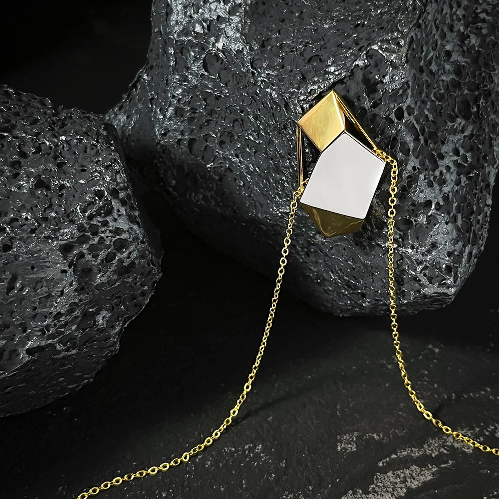 Meteorite Geometric Necklace