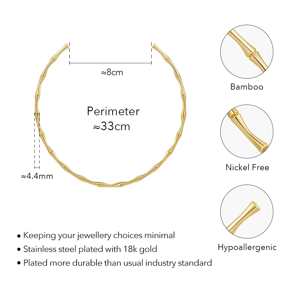 Bamboo Choker Necklace