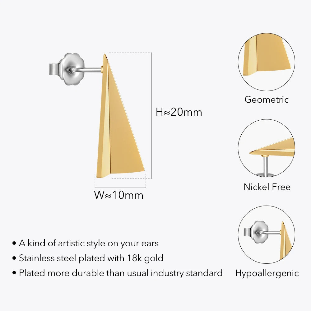 Triangle Geometric Earrings