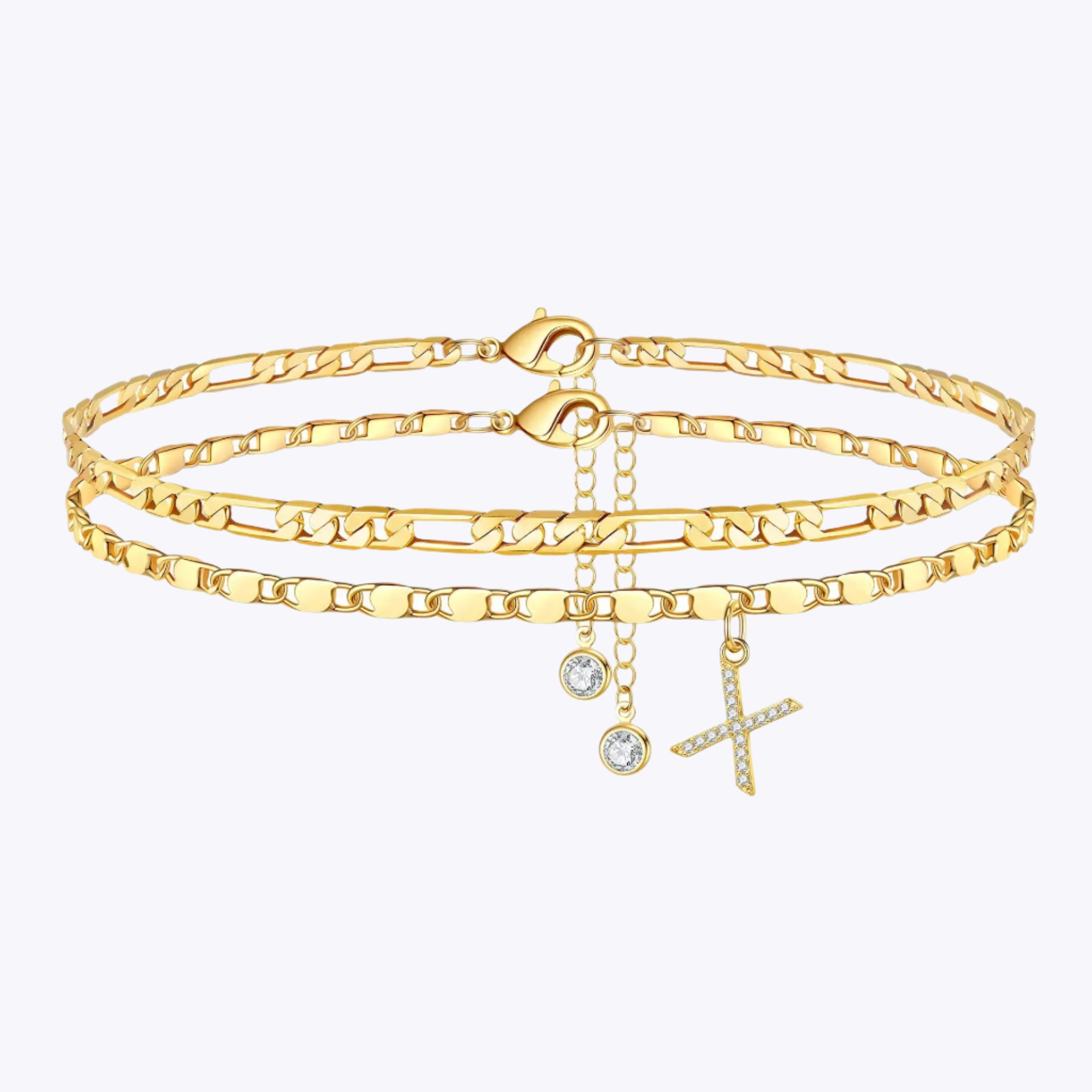 Initial Double Anklet