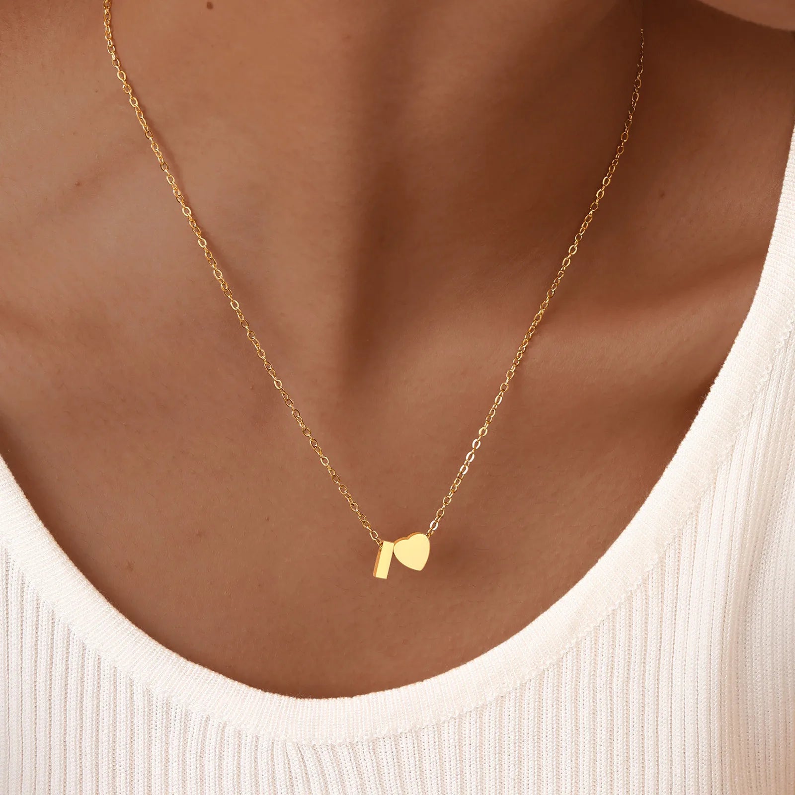 Heart Letter Necklace