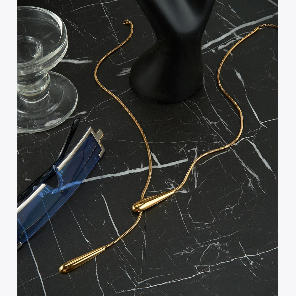 Tear Drop Choker Necklace