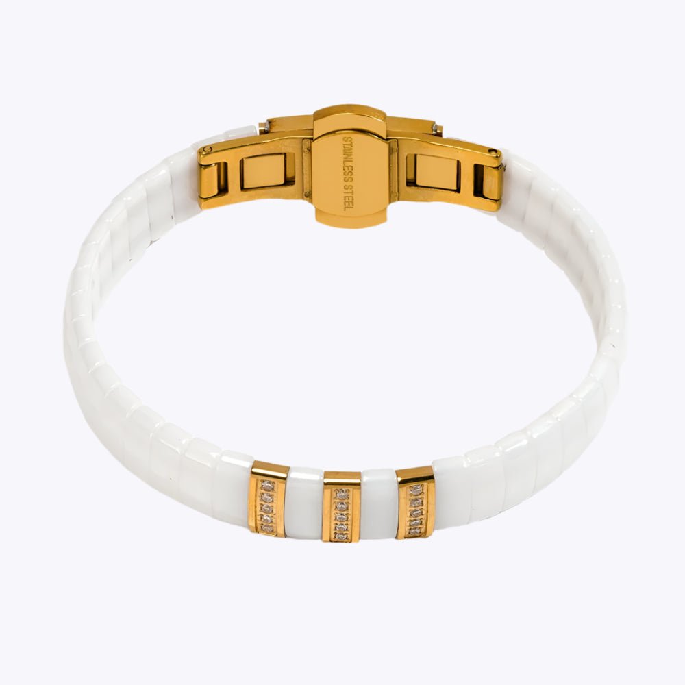 Ceramic Metal Spacer Bracelet & Ring