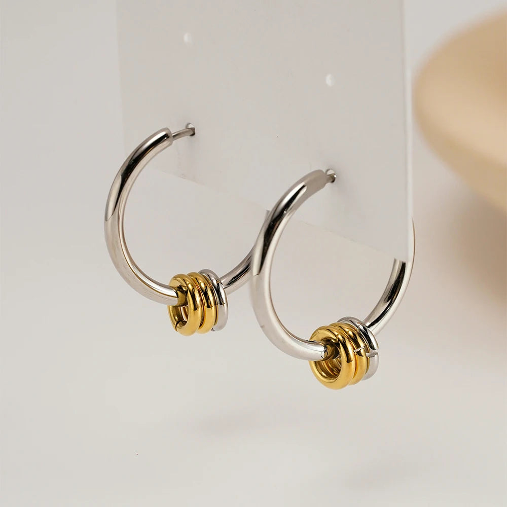Small Ring Hoop Earrings