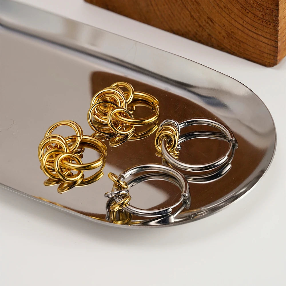 Small Ring Hoop Earrings