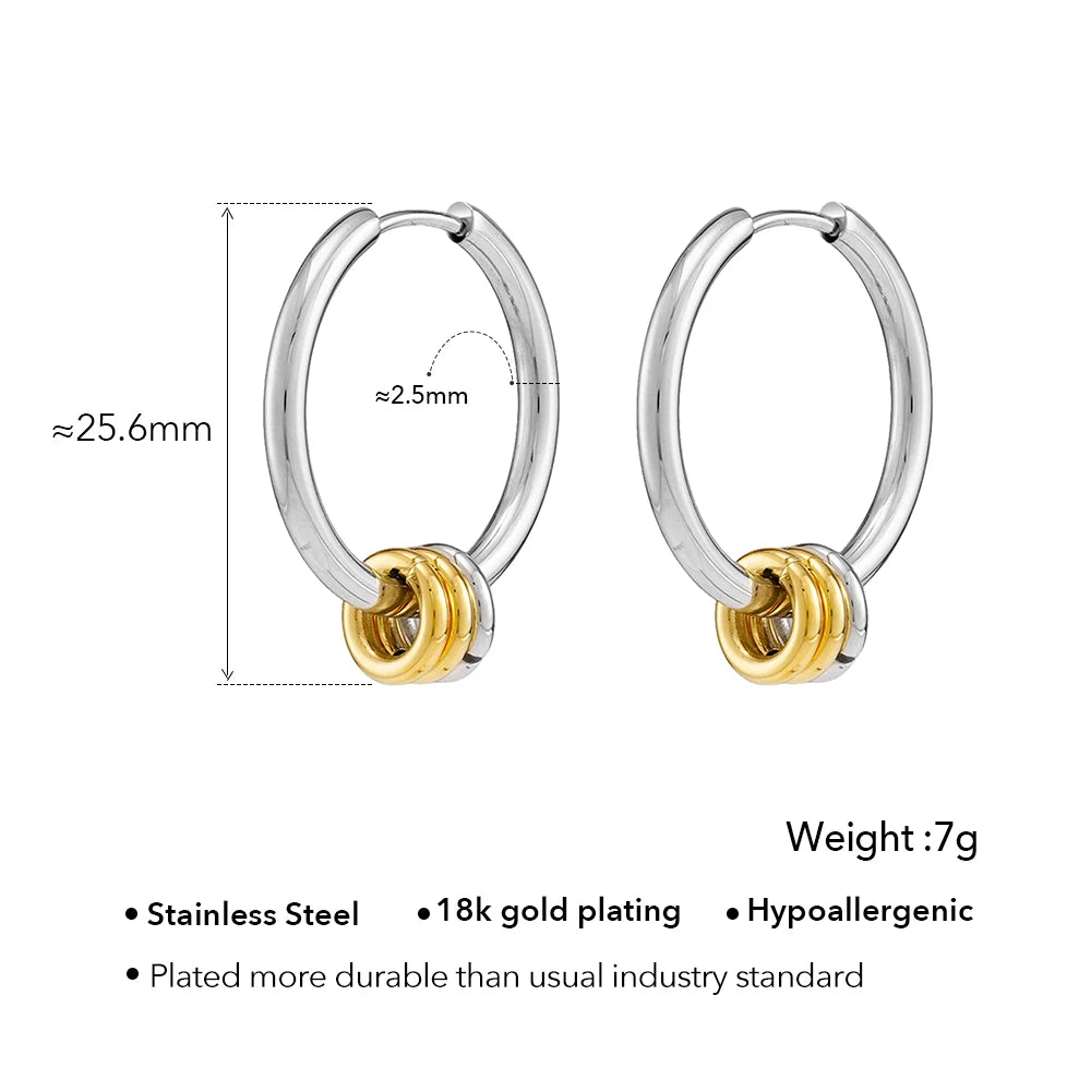 Small Ring Hoop Earrings