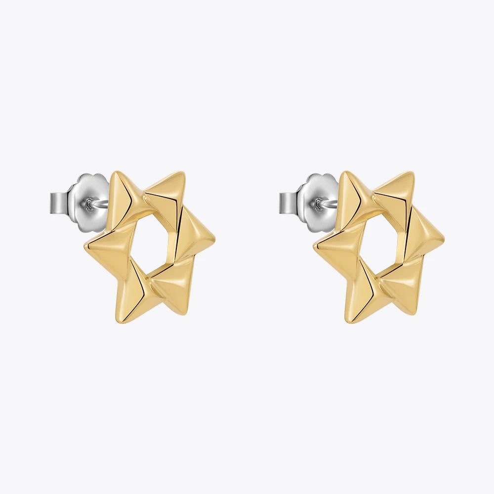 Snowflake Star Stud Earring