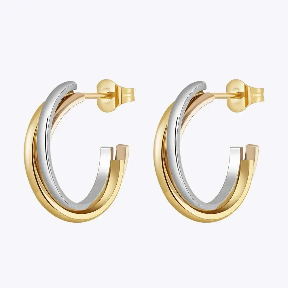 Multi-Circle Hoop Earrings