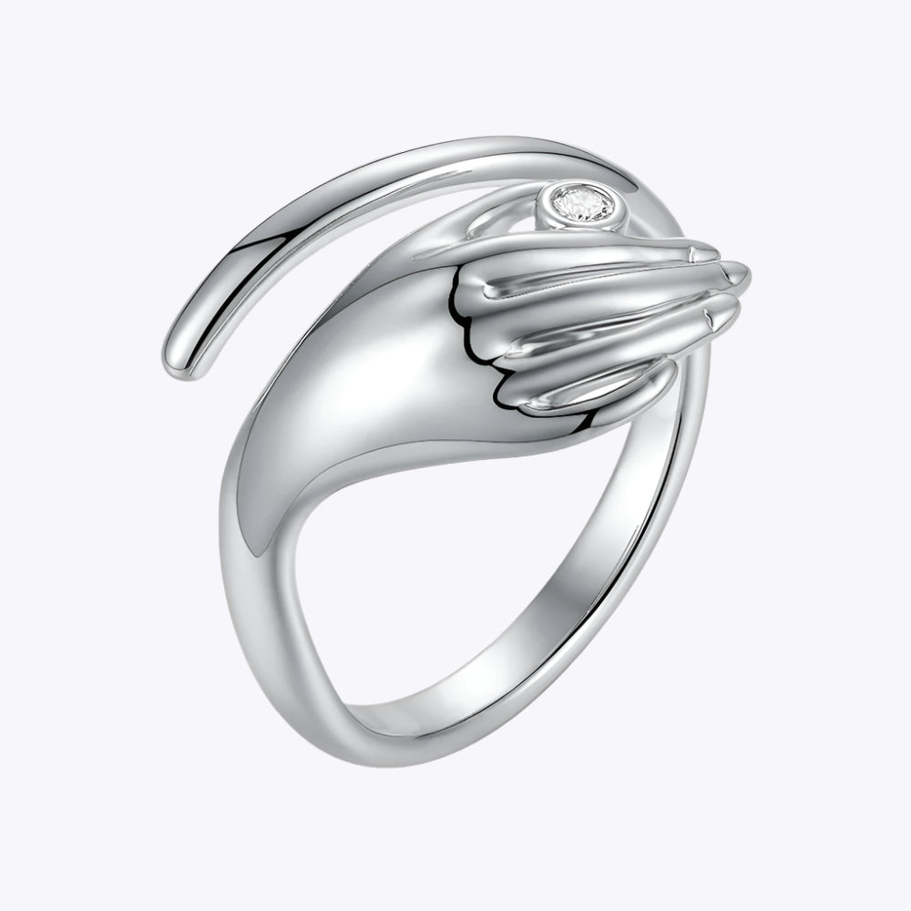 Human Hand Wrap Ring