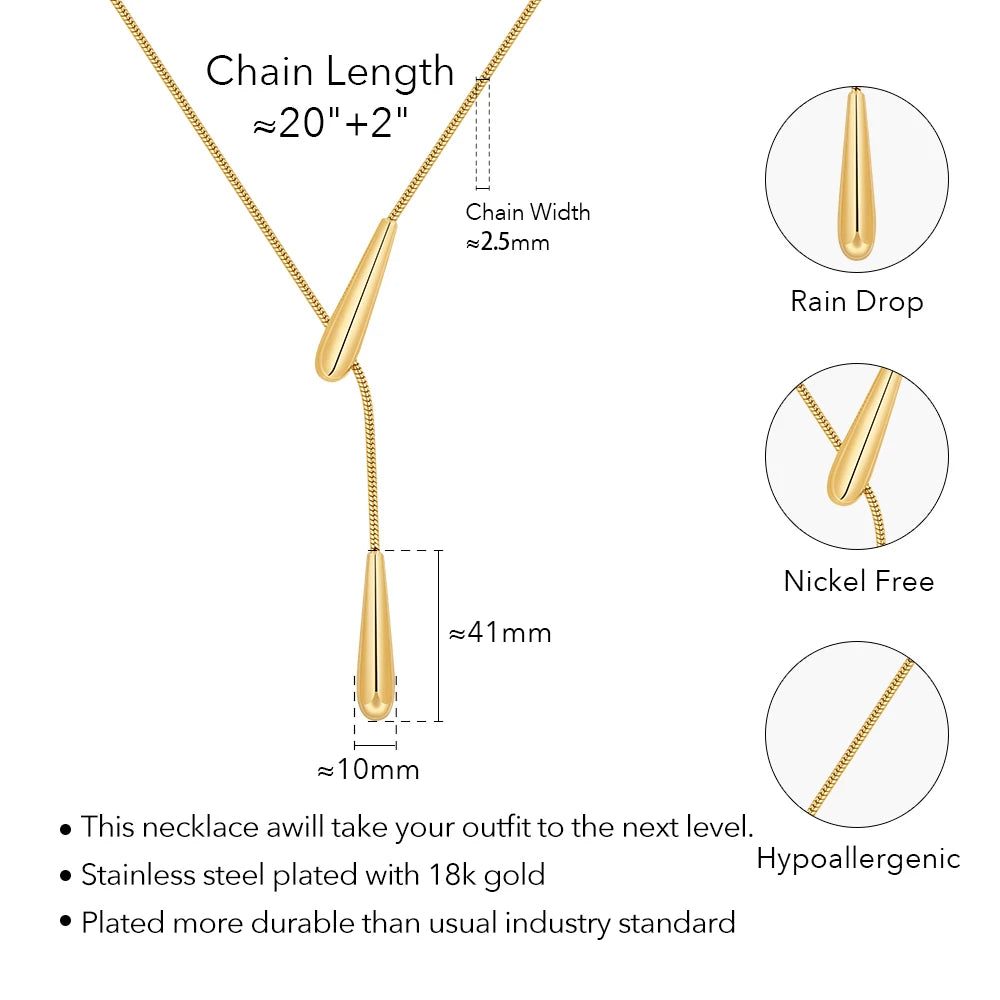 Tear Drop Choker Necklace