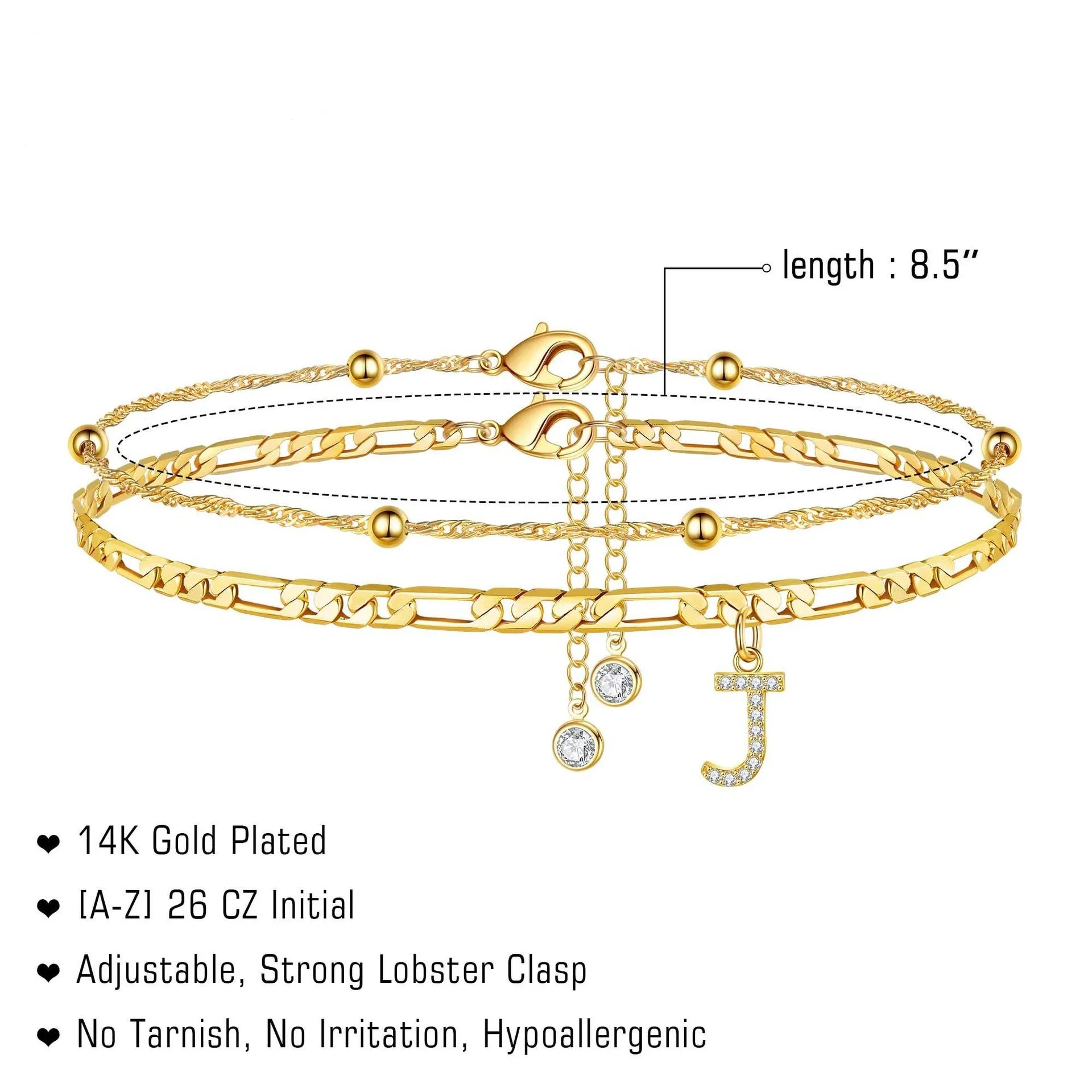 Initial Double Anklet