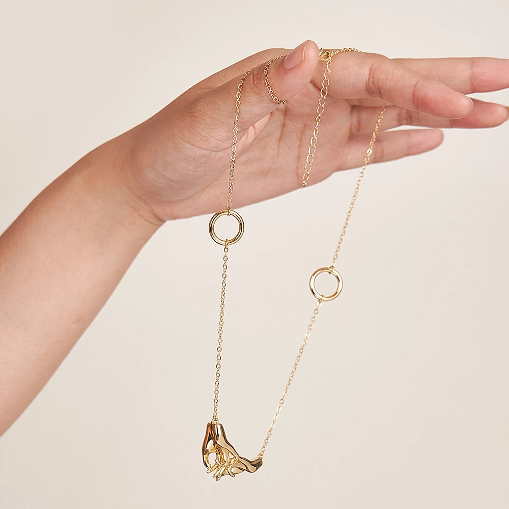 Human Hook Hand Necklace