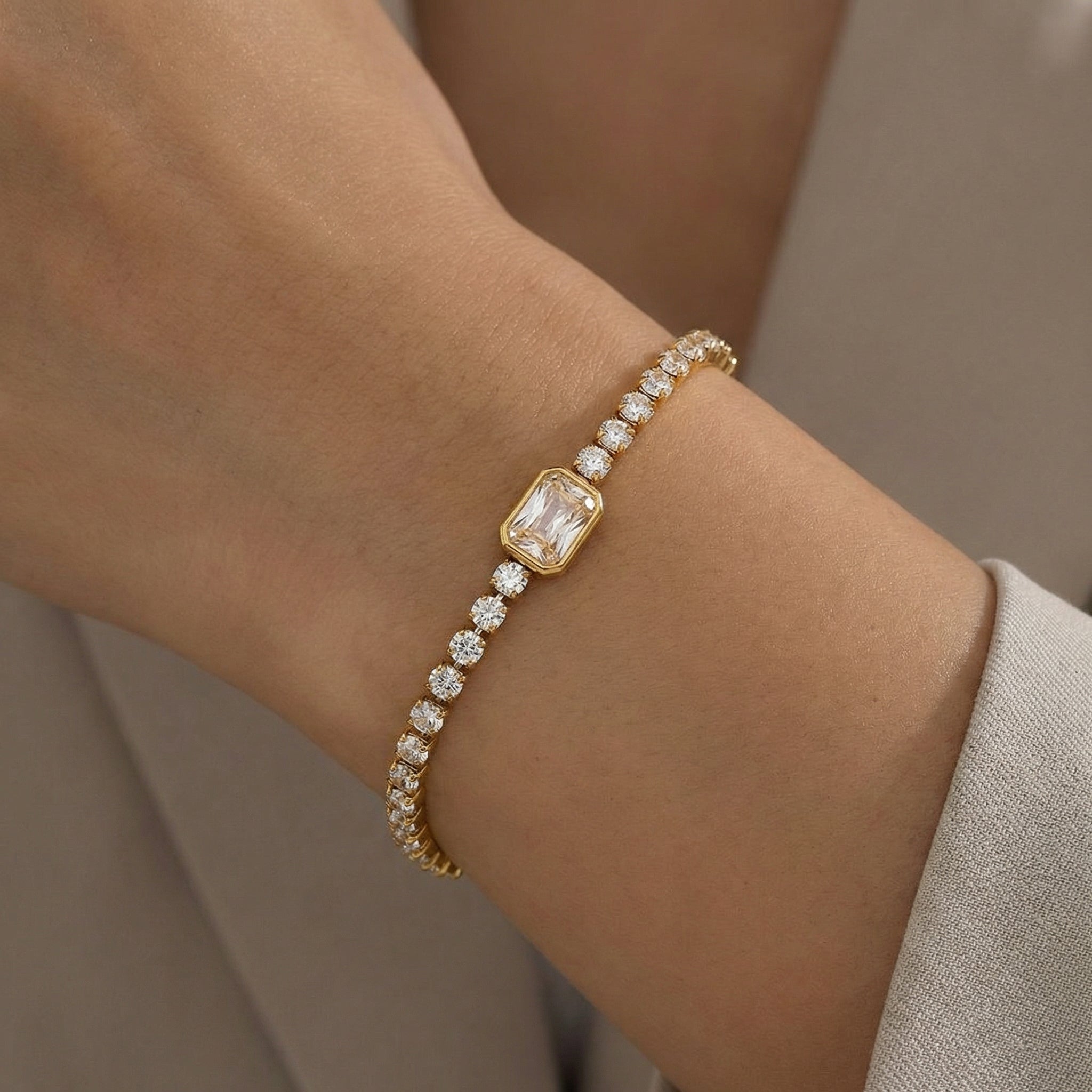 Path Tennis Bracelet