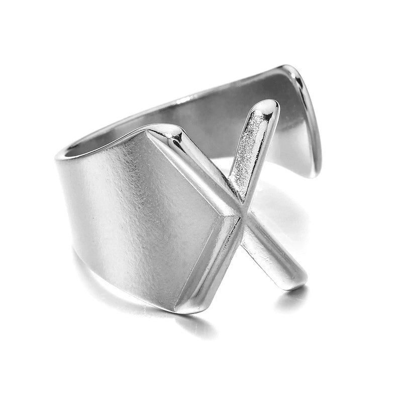 Letter Stack Ring