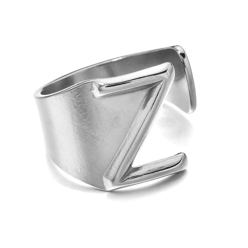 Letter Stack Ring