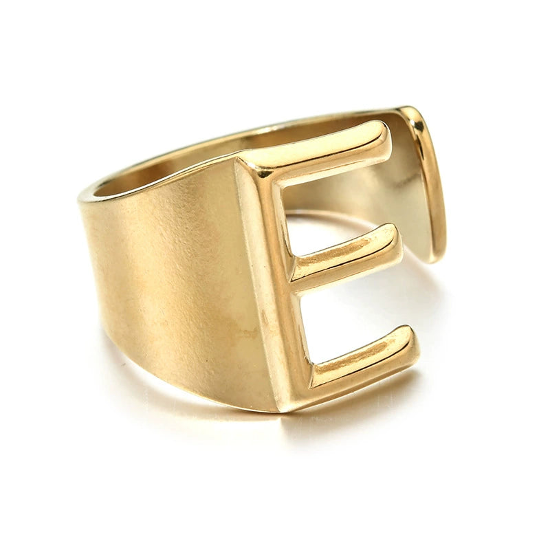 Letter Stack Ring