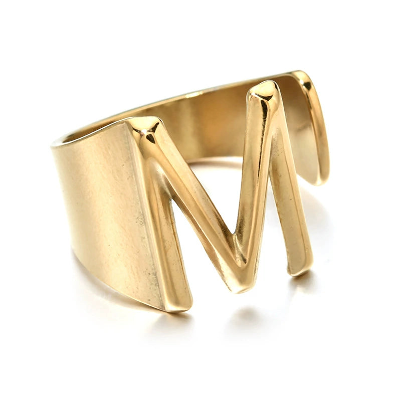 Letter Stack Ring