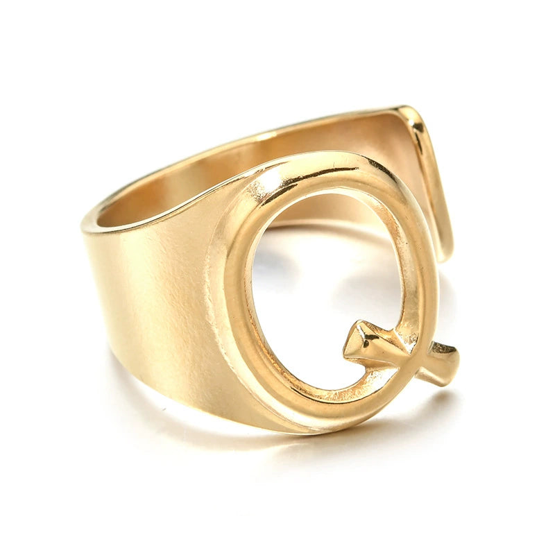 Letter Stack Ring