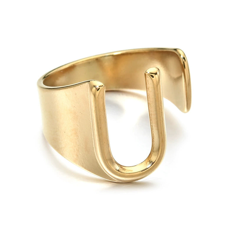 Letter Stack Ring