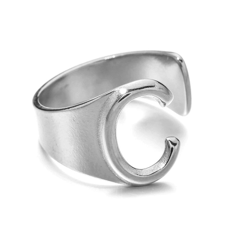 Letter Stack Ring