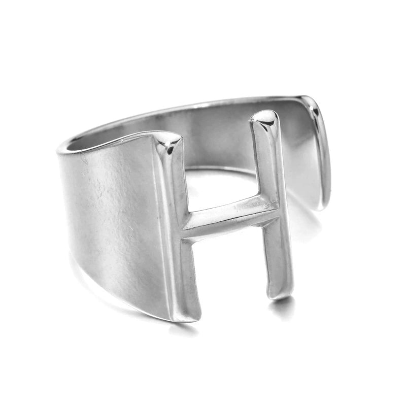 Letter Stack Ring