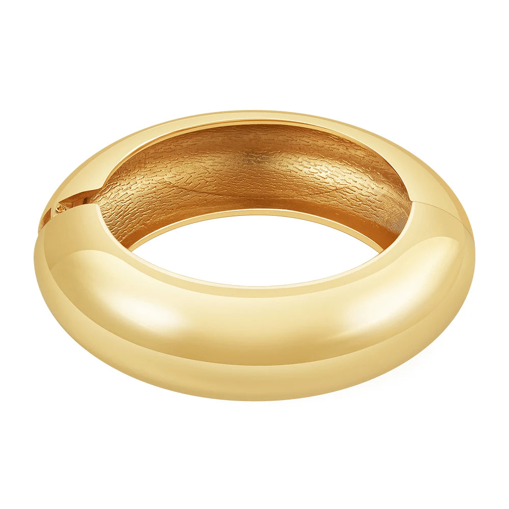 Hollow Curved Bangle Bracelet
