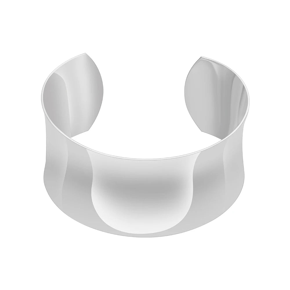 Wide Concave Cuff Bracelet
