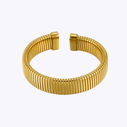 Textured Elastic Cuff Bracelet