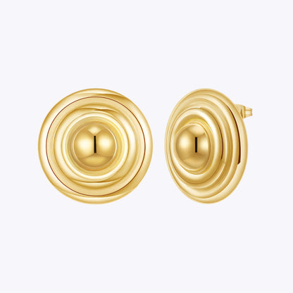 Wrapped Circle Stud