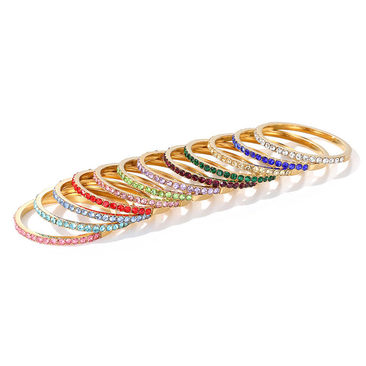 Birthstone Stack Ring