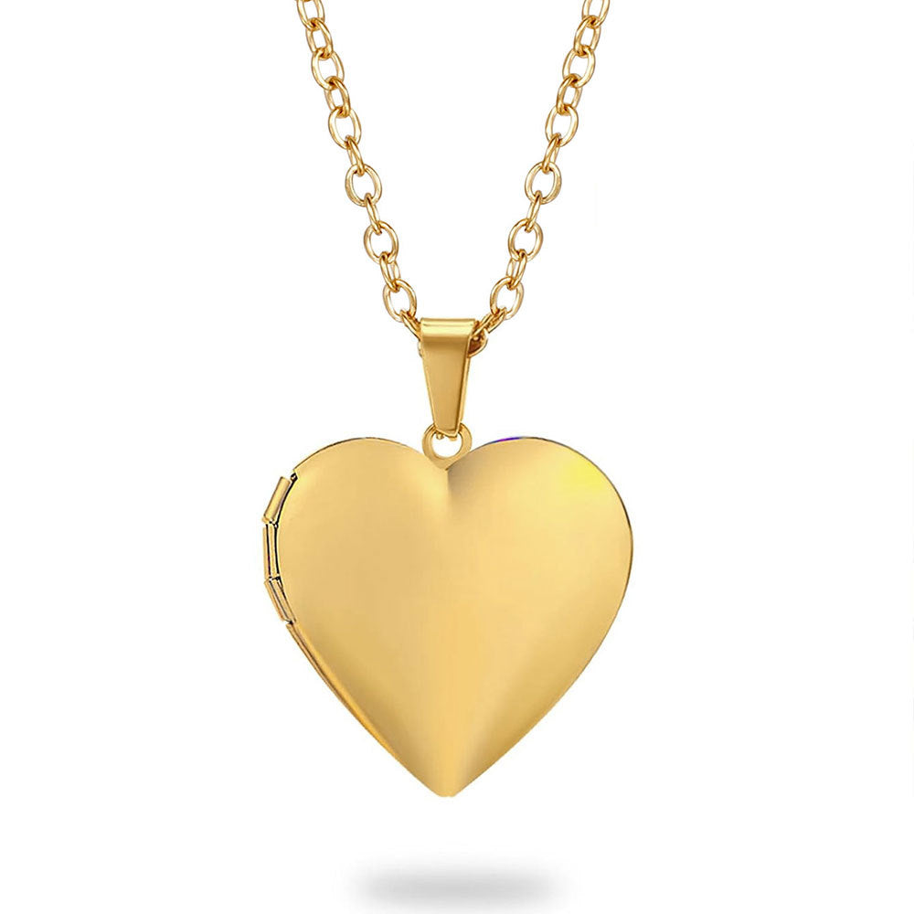 Gold heart locket