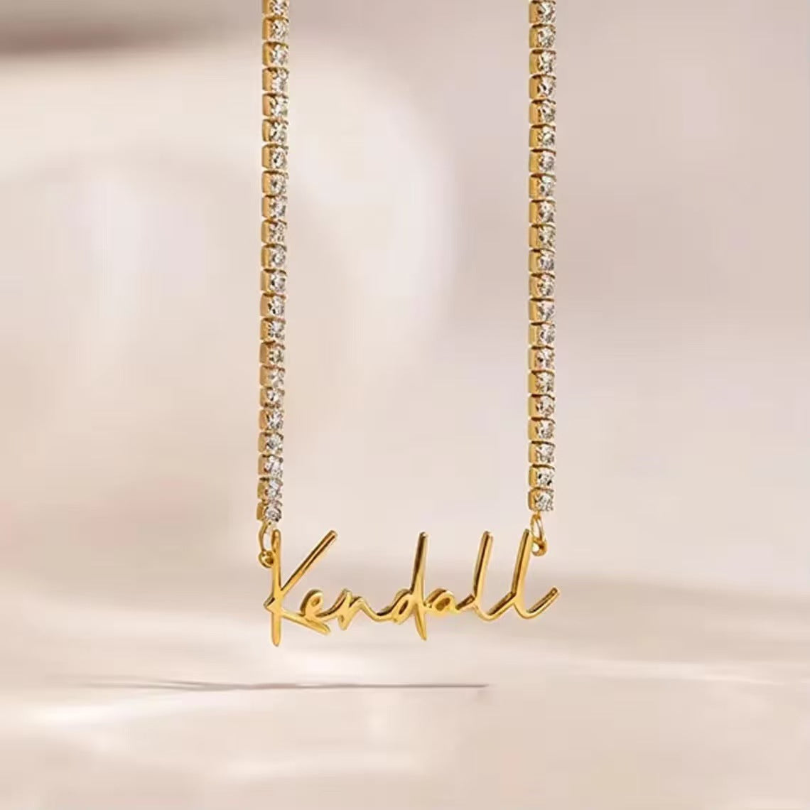 Tennis Name Necklace