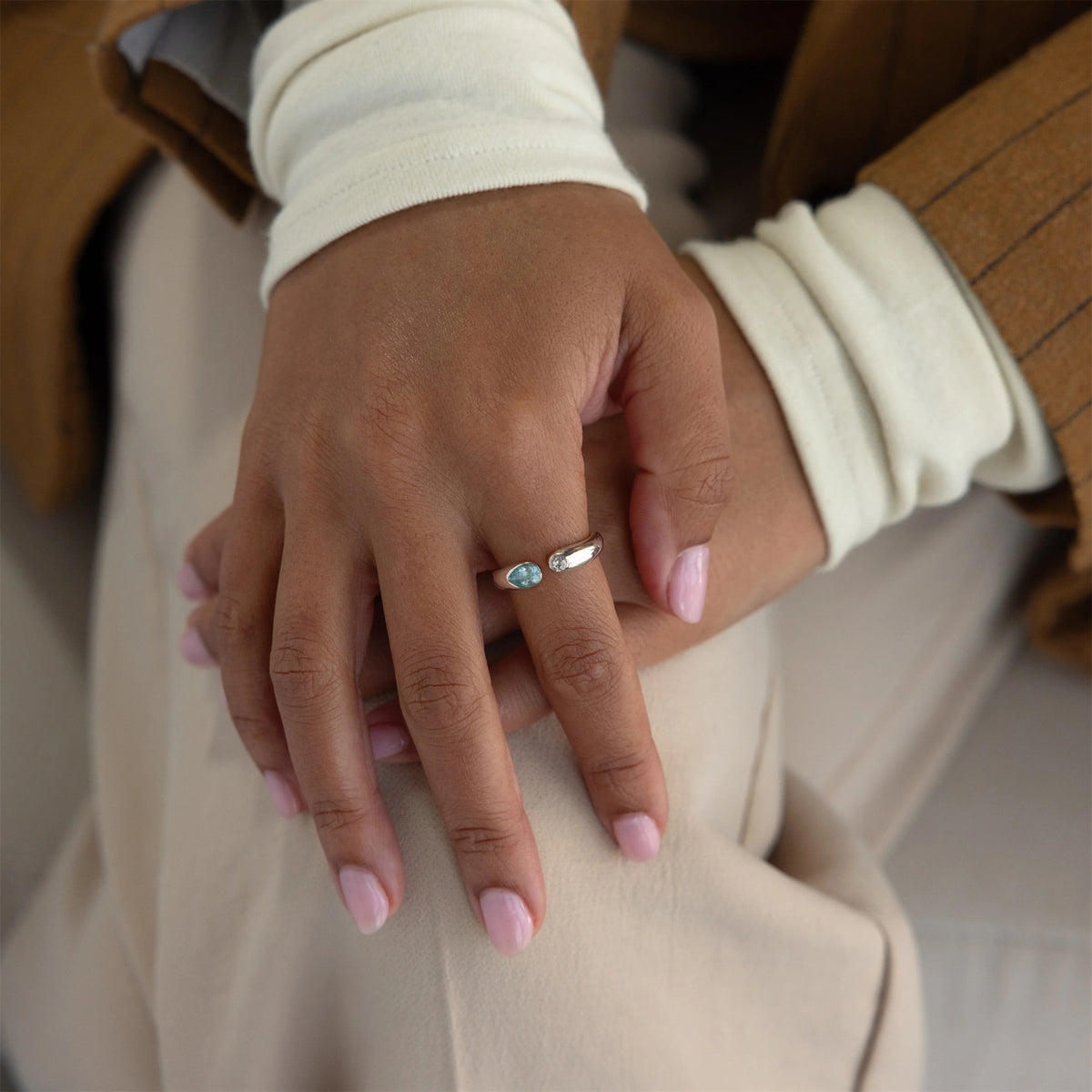 Twin Birthstone Ring