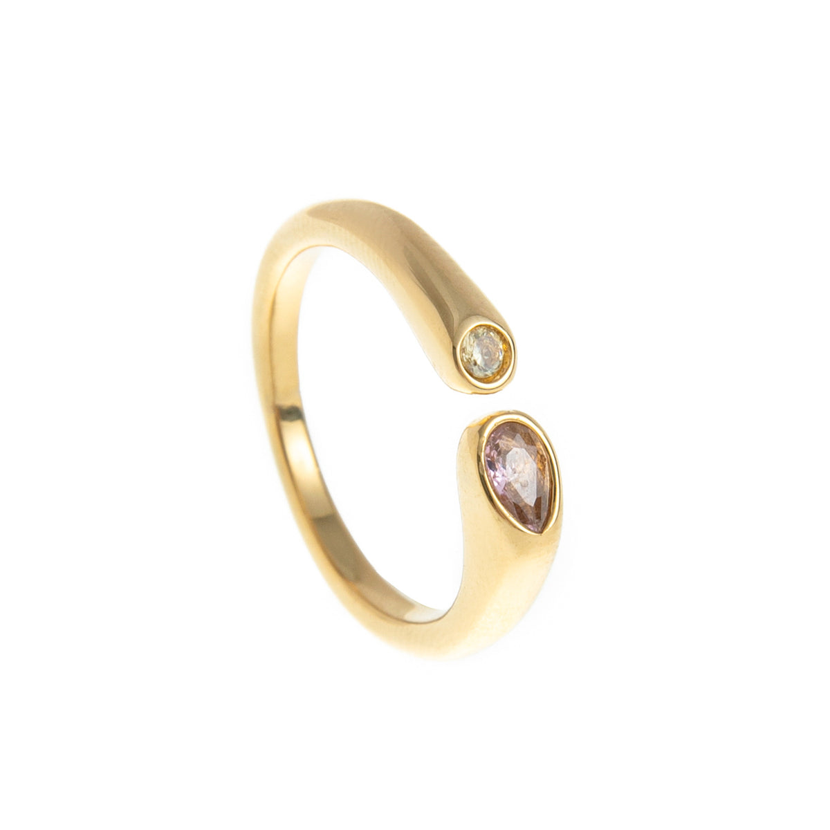 Twin Birthstone Ring