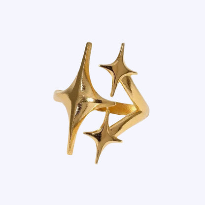 Star Sparkle Stainless Ring
