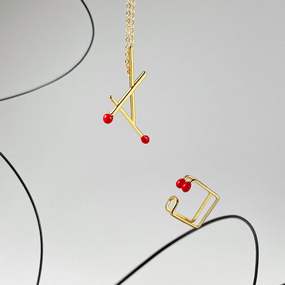 Red Matchstick Ring