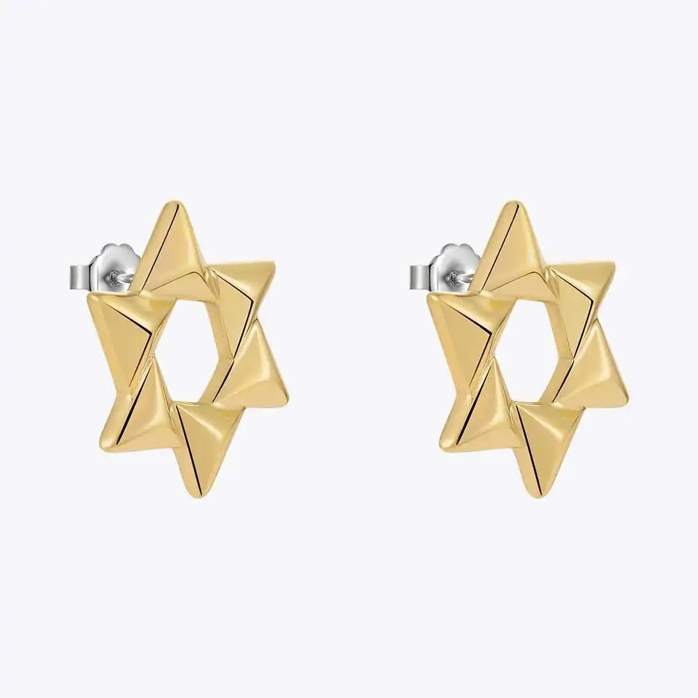 Snowflake Star Stud Earring