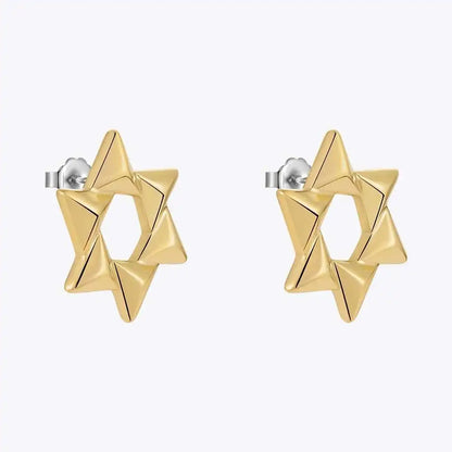 Snowflake Star Stud Earring