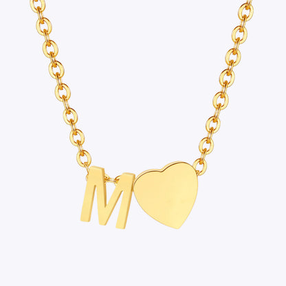 Heart Letter Necklace