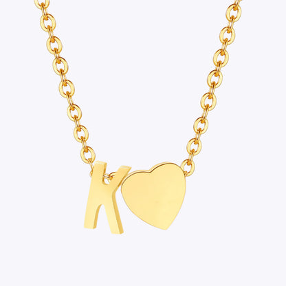 Heart Letter Necklace