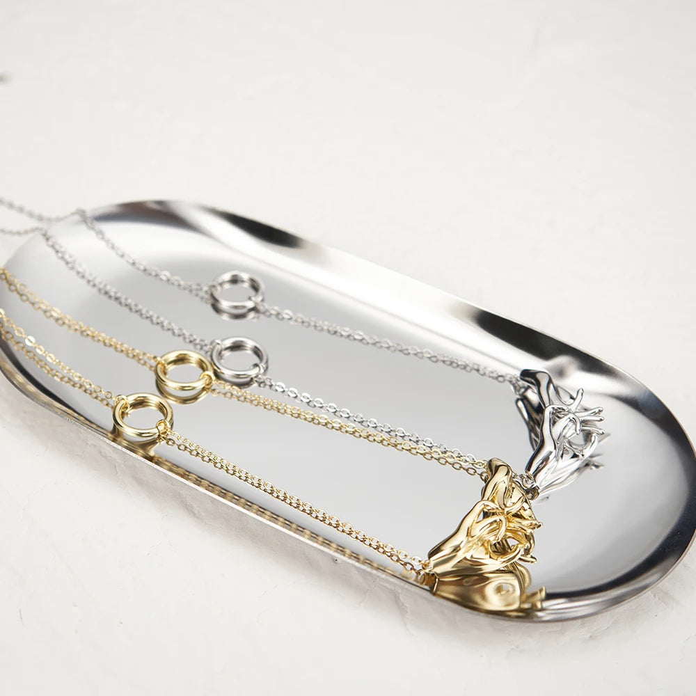 Human Hook Hand Necklace